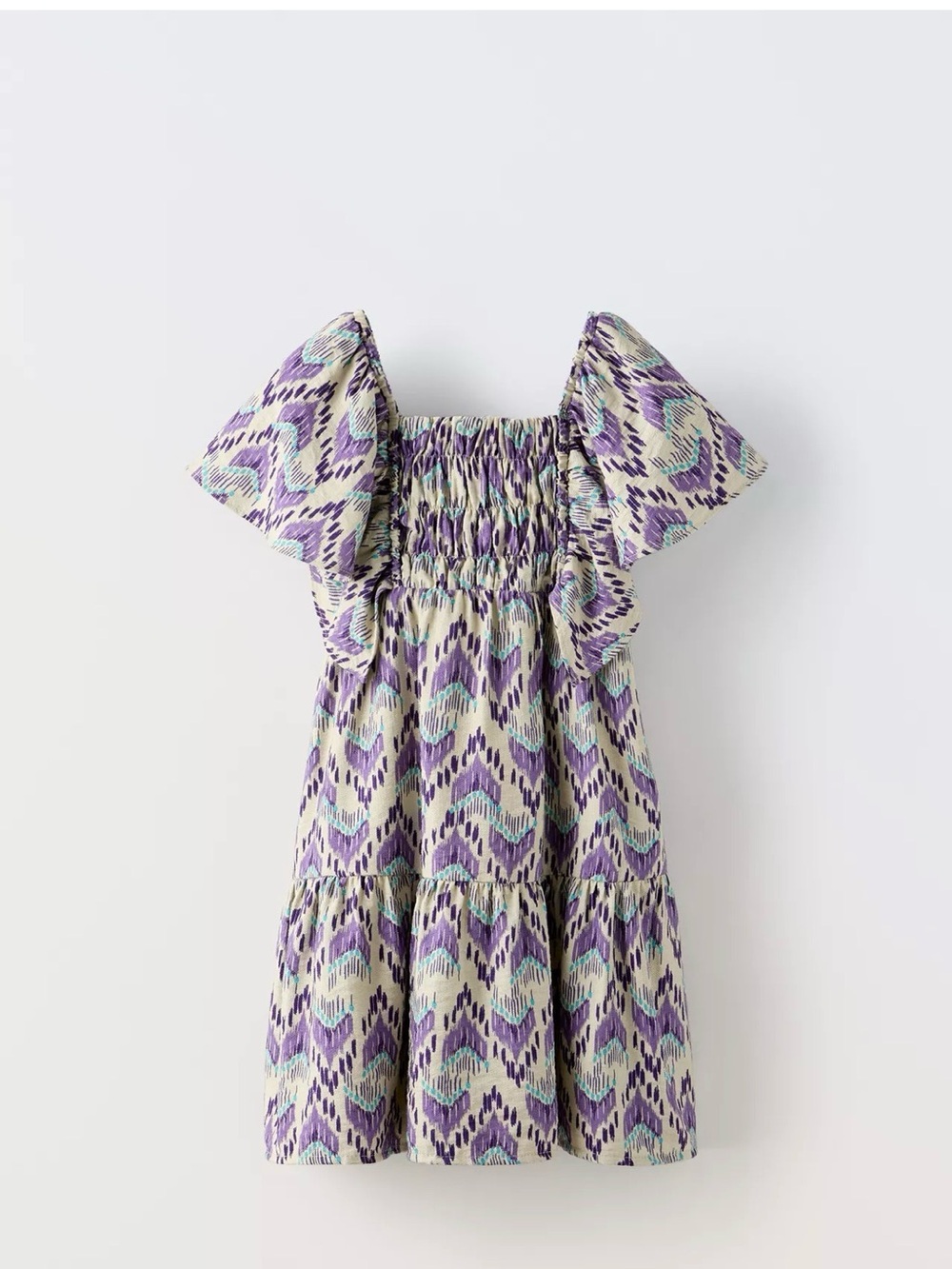 Zara Purple and White Kids Casual Dress